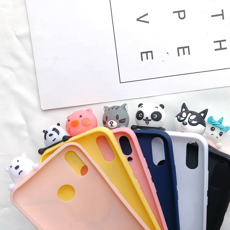 S8 S9 S10 3D чехол для Etui samsung Galaxy S8 S9 S10 Plus чехол Note 8 9 медведь Единорог Kawaii чехол для Coque samsung S7 Edge чехол