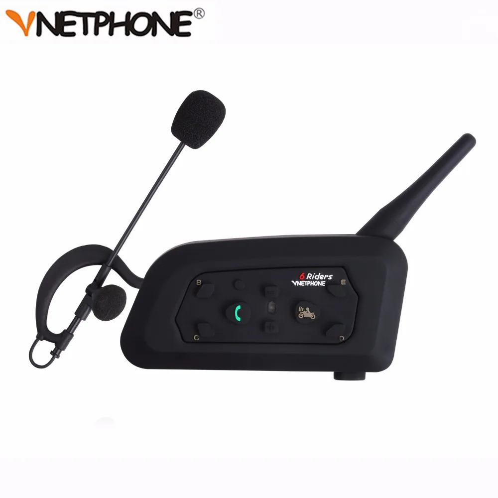 Vnetphone V6C новинка 1200 м футбольный рефери Заушник Bluetooth домофон монофонический