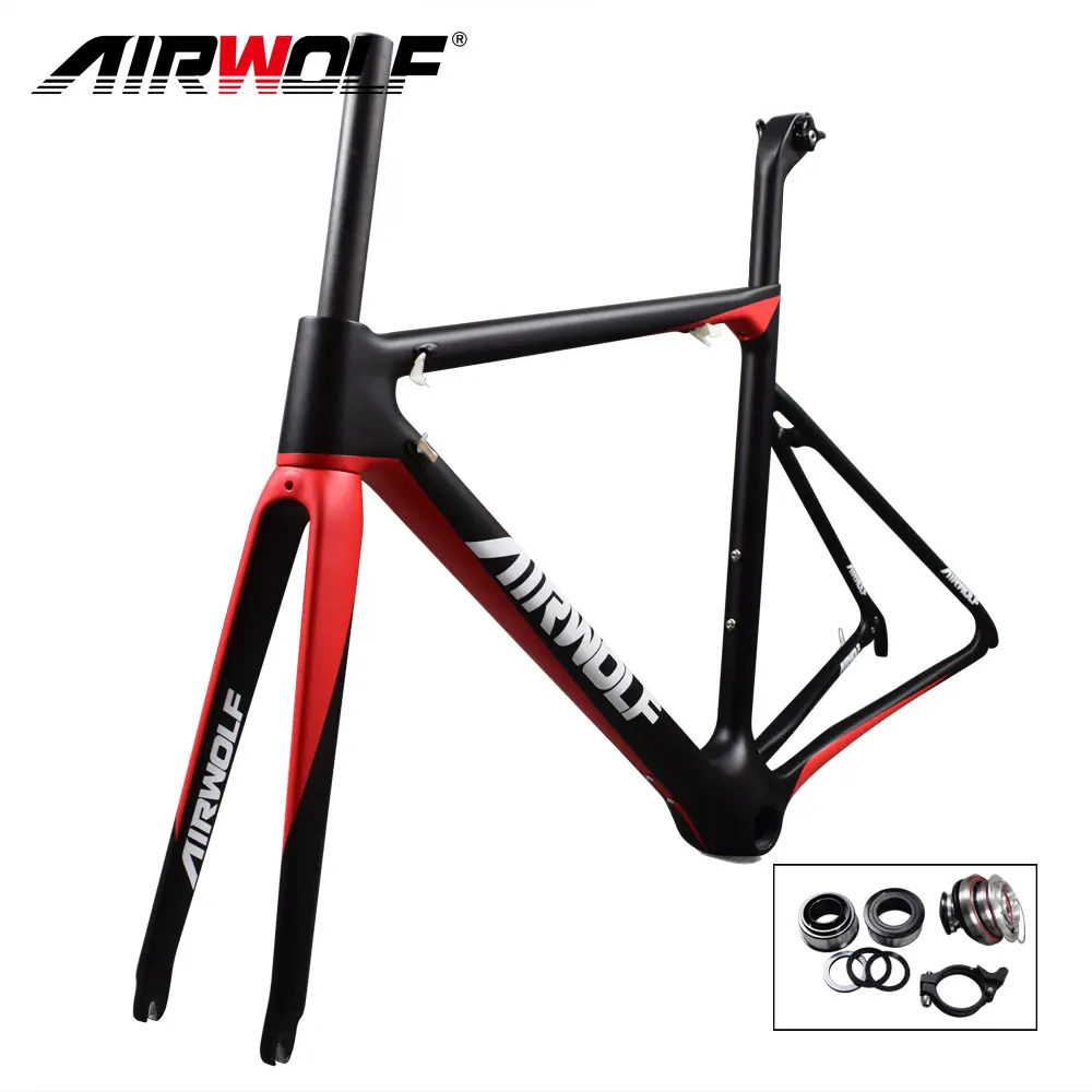 Airwolf Monocoque Сверхлегкий карбоновый дорожный каркас Toray T1100 только 843 г bicicleta