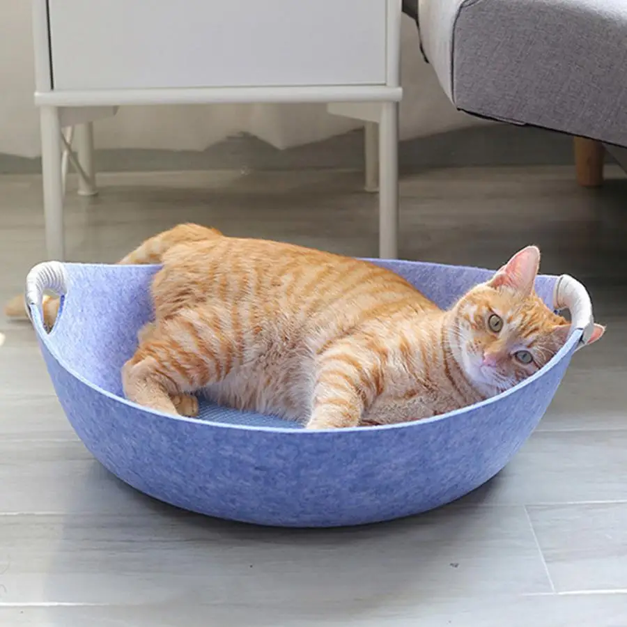 

Universal Durable Soft Comfort Hemp Rope Pad Pet Cat Sleeping House Beds Basket For All Season Pet Cats Puppy House