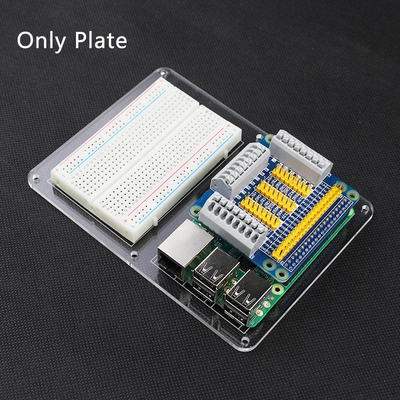 ラズベリーパイ3ブレッドボード取付プレートケースdiyプロトタイプ実験プレートラズベリーパイ3モデルb 2 Plate Plate Caseplate Mount Aliexpress