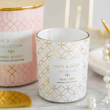 

Romantic Cup Candle Candlelight Scented Candles Smoke Free Art Aromatherapy Scent Gift Flickering Candles Velas Decorativas LZ11