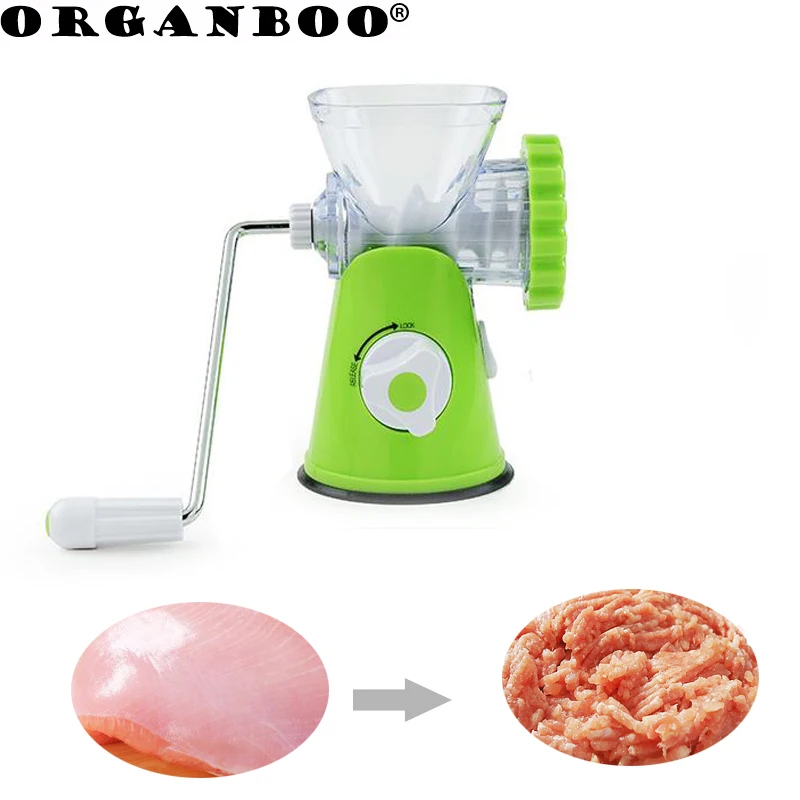 

ORGANBOO 1PCS Home manual meat grinder machine multifunction meat grinder food processor manual blender