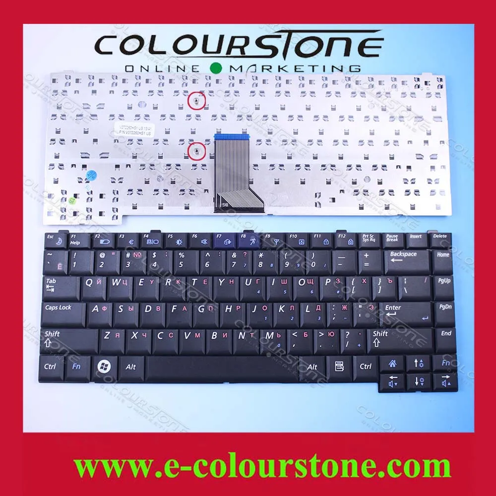 Brand New Laptop Keyboard For Samsung R510 R560 P510 P560 R70 R60 RU Russian Black V072260HS1 | Компьютеры и офис