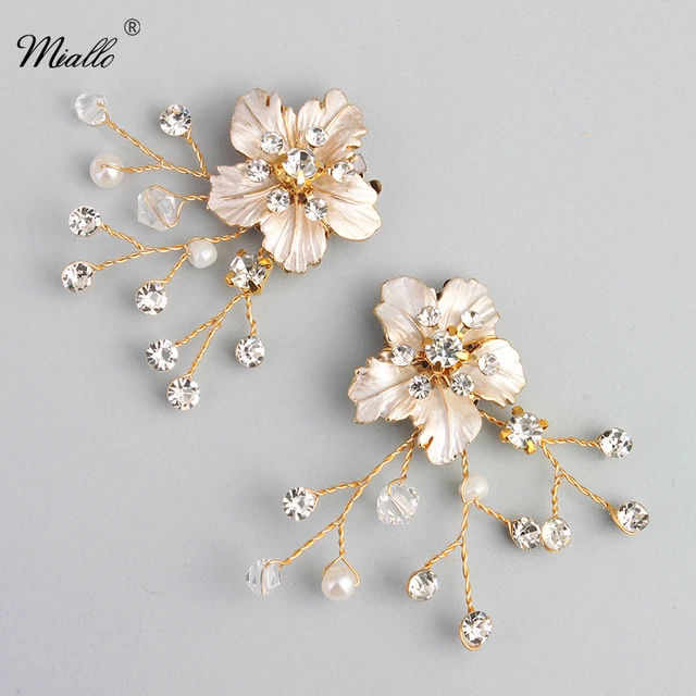 Miallo Fashion Shoe Clips Rhinestone Wedding Bridal Sandal Boots Miallo Fashion Shoe Clips Rhinestone Wedding Bridal Sandal Boots Buckle Diamante Clip Pair Decorations