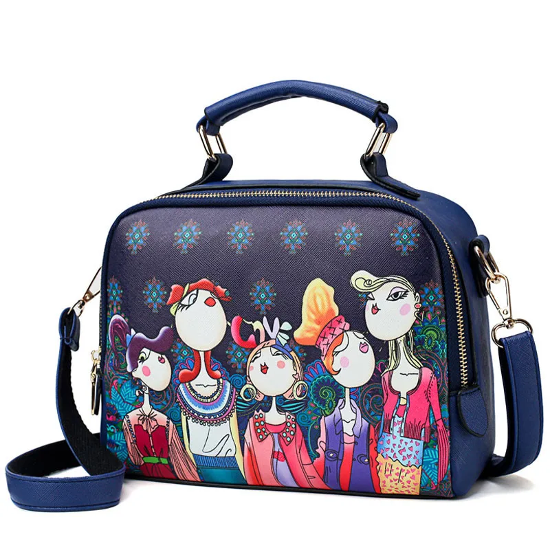 

Luxury Handbags Women Bags Designer 2018 New Cartoon Print Forest Series Hand Bag Ladies High Quality Shoulder Crossbody Bag Sac