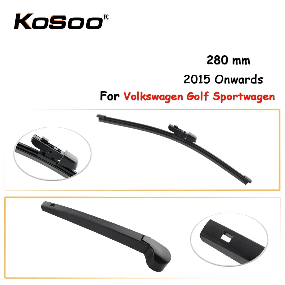 KOSOO Auto Rear Wiper Blade For Volkswagen Golf Sportwagen,280mm 2015