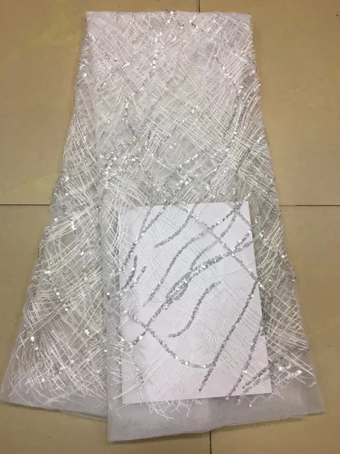 

high quality laces in white african french lace fabric luxury sequins net mesh lace for party dress