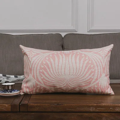 Льняная наволочка для подушки, винтажный светильник, розовый геометрический домашний декоративный чехол для подушки 45x45 см/30x50 см - Цвет: G 30x50cm