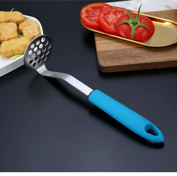 

1PC New 304 Stainless Steel with Plastic Hand Held Potato Masher Ricer Puree Juice Maker Presser PI 008