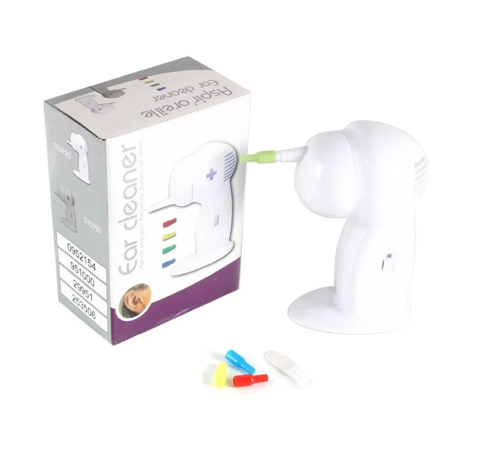 

Cordless Vacuum Electronic Ear Cleaner with 4 Silicone Tips for Family Use Ear Wax Removal Wax Vac Removes Wax Safely