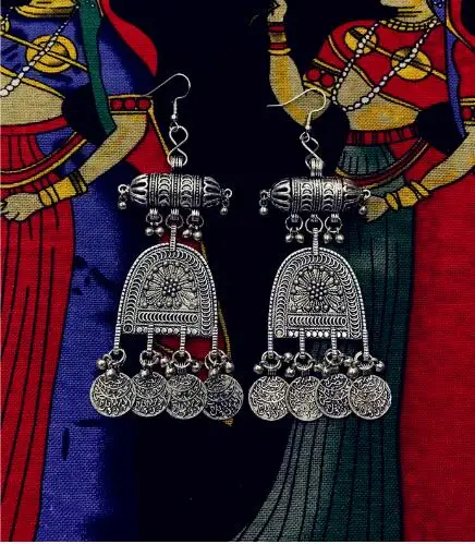 Последний стиль 100/% ручной работы Мяо Серебряные Ювелирные серьги, пара дракона, Феникс и широкие браслеты с орнаментами - Окраска металла: 11