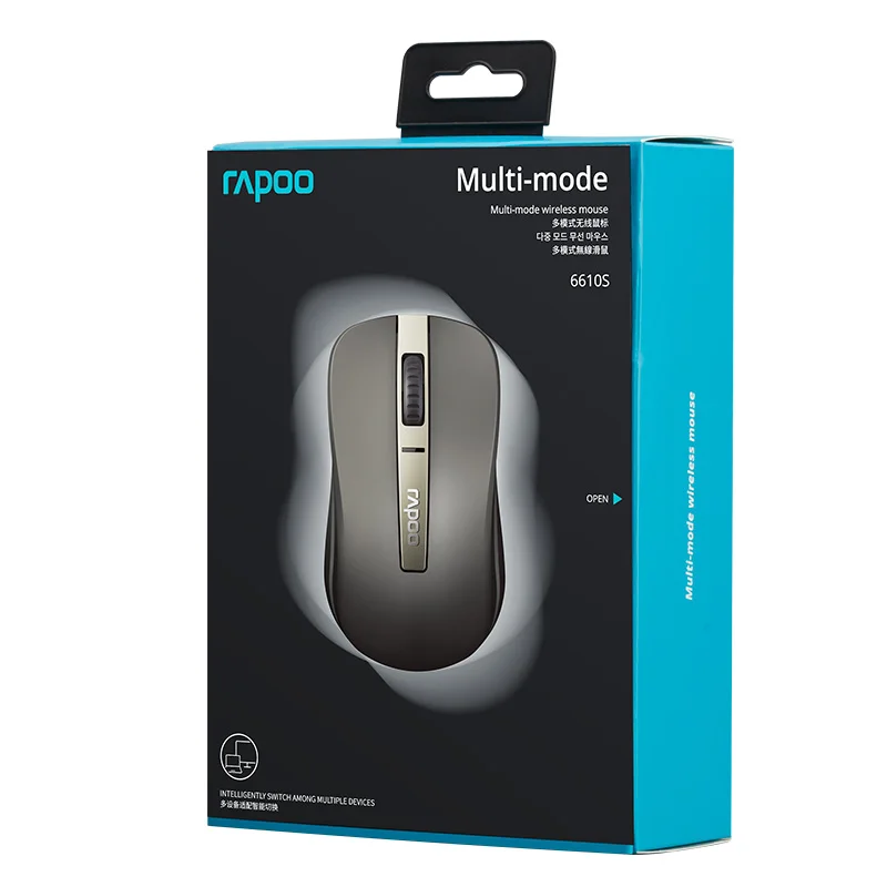 Новый Rapoo 6610 S Bluetooth Беспроводной оптический Мышь переключаться между тремя