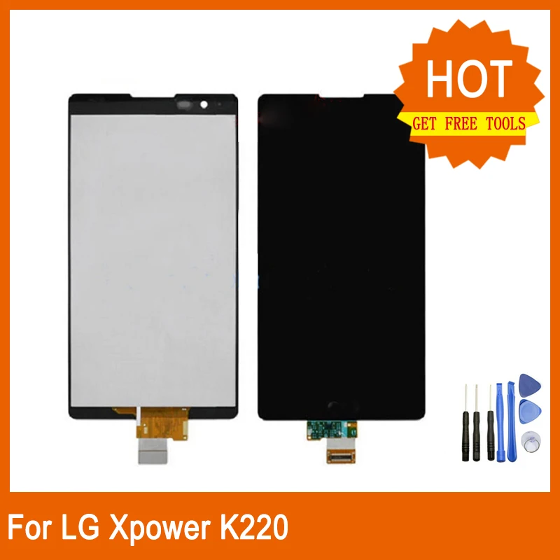 Для LG X power display K220 K220DS F750K LS755 X3 K210 US610 K450 светодиодный сенсорный ЖК-экран с сменной