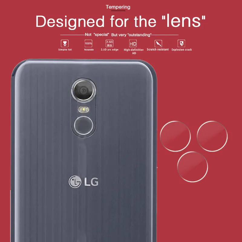 

High Quality Camera Lens Tempered Glass For LG Stylus 3 M400DK 5.7 in Fingerprint Back Transparent Lens Protector Camera Film
