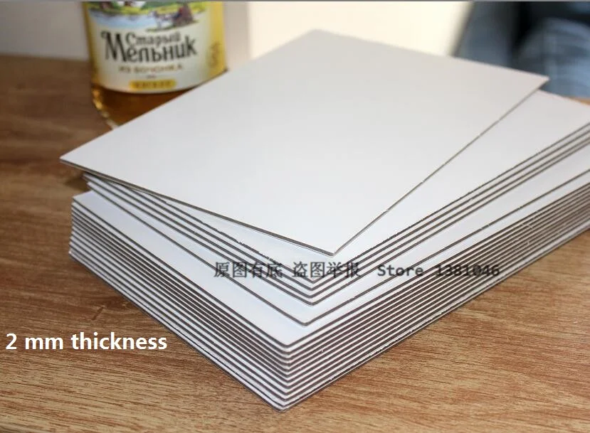 2 мм ДСП лист картон толстый карты с белой доской картона для Бумага Ремесло Скрап-бэк моделирование 145*210 мм 1/10/20 штук