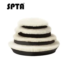 SPTA 1Pc 2 3 4 7 Inch Lambs Woolen Plate car Polishing Pad For Car Polisher Detail Mirror Finish Polish waxing Buffing Kit Care