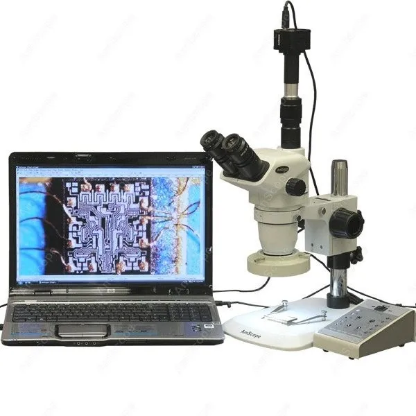 

Stereo Zoom Microscope--AmScope Supplies 6.7X-112X Stereo Zoom Microscope w/ 80-LED Light + 3MP Digital Camera