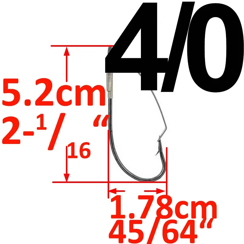 20 шт. без колючий рыболовный крючок Размеры 6-5/0 Высокоуглеродистая сталь бас один крючок