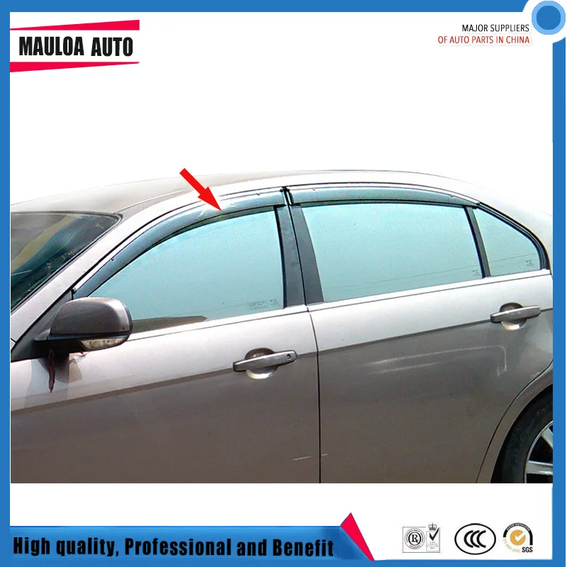 

4 Piece Injection molding trim vent shade rain sun wind deflector window visor for Epica 2007-2015 2017-2018