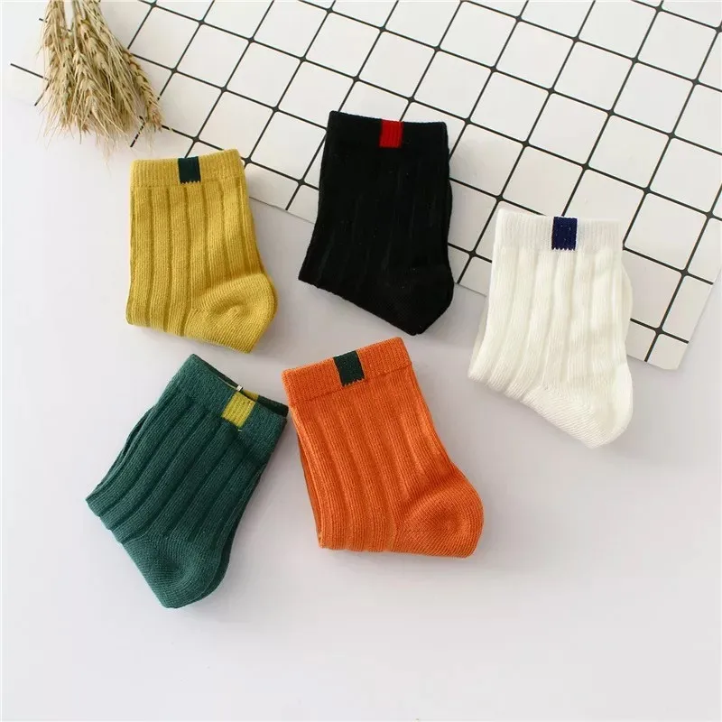 Летние одинаковые белые спортивные носки для мамы и дочки 5 пар/лот|Носки| |