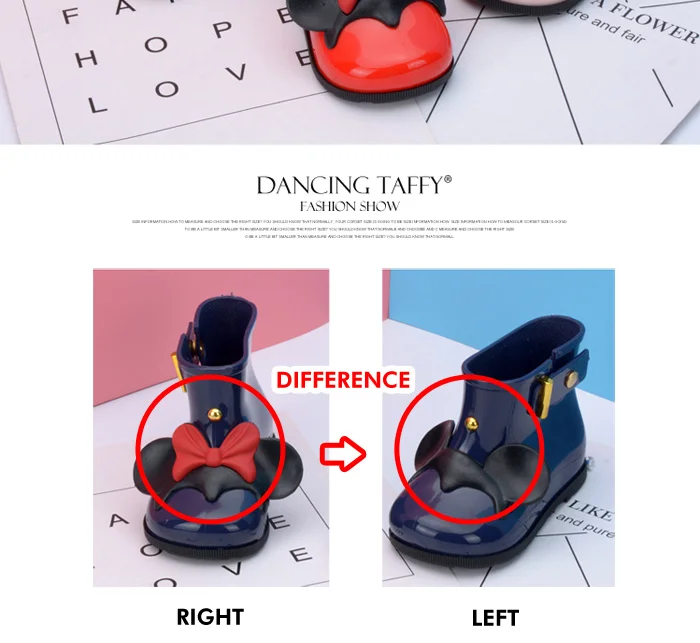 Waterproof Child Rubber Boots Jelly Soft Mouse Ears Infant Shoe Girl Rain Boots Baby Kids Rainboots Girls Children Rain Shoes 546 (2)