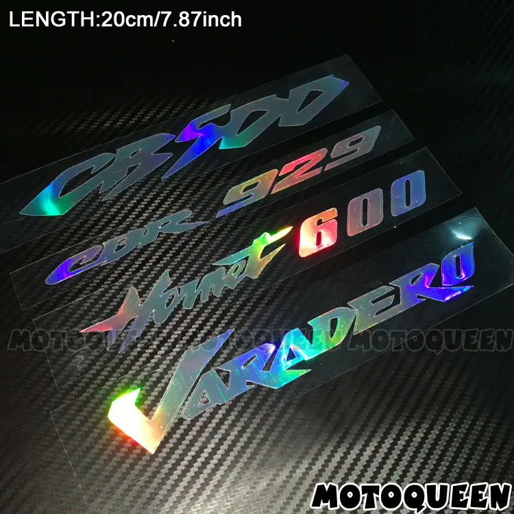 

Motorcycle Car Reflective Laser Helmet Tank Pad Decoration Sticker Motorbike Decals for HONDA CB500 Varadero CBR929 Hornet 600