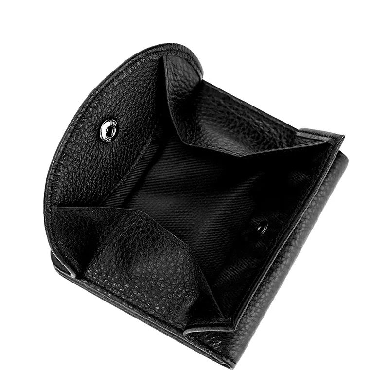 

European Small and Convenient Cute Wild Buckle Unisex Coin Purse, Lychee Pattern Can Be Stacked on Multiple Cards To Save Space