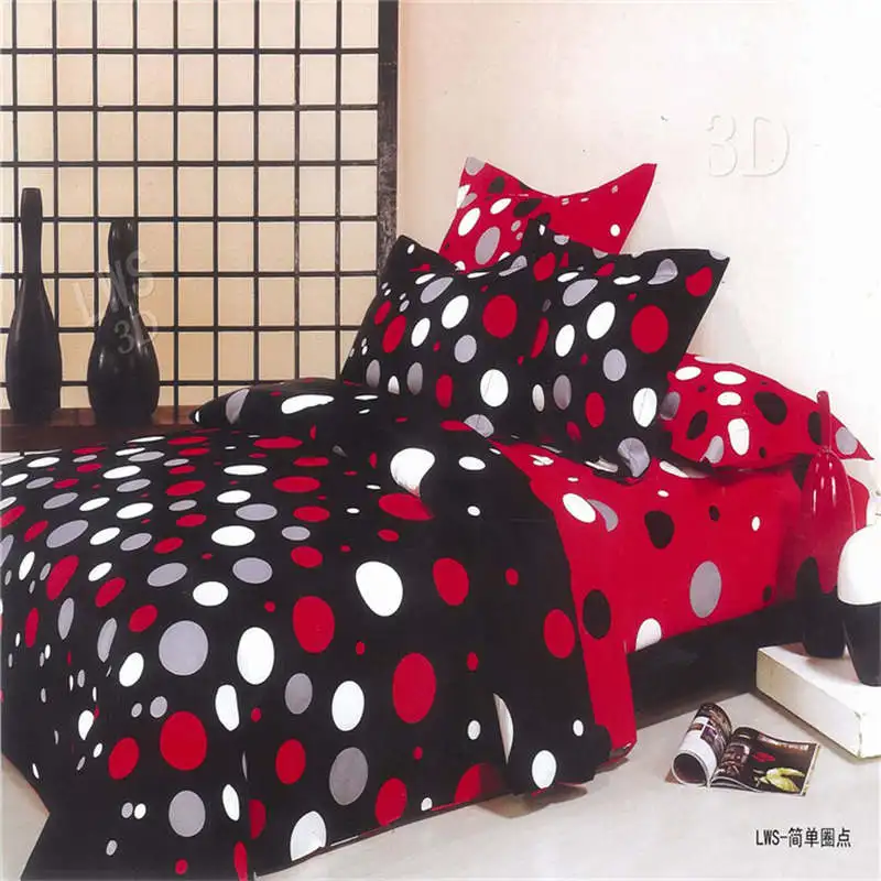 Polka Dot Bedding Set Bedspreads Bed Covers Sheets Girls Adults