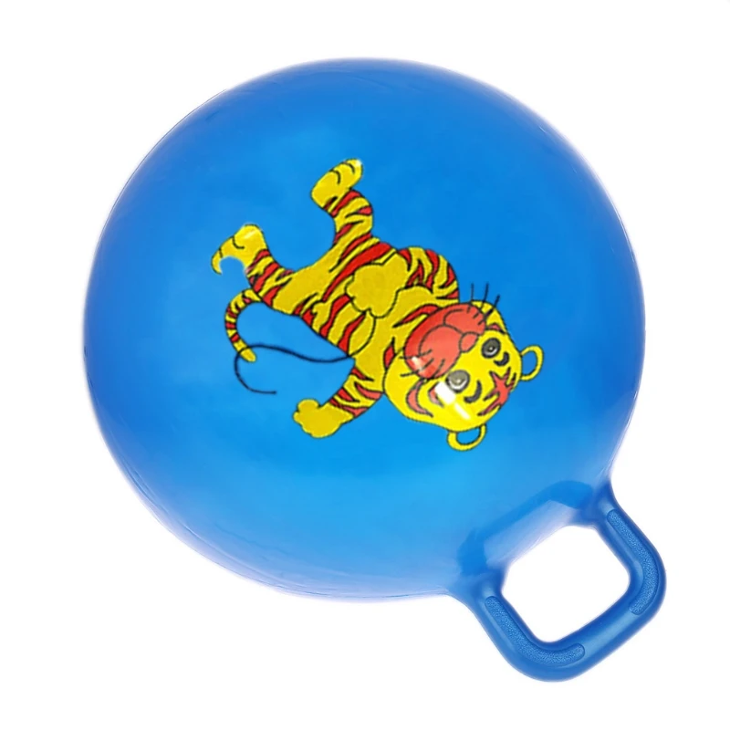 24" Gorgeous Inflatable Jump Ball Hopper Bounce Retro Ball With Handle Gift Outdoor Sports Toy Balls For Boy Girl