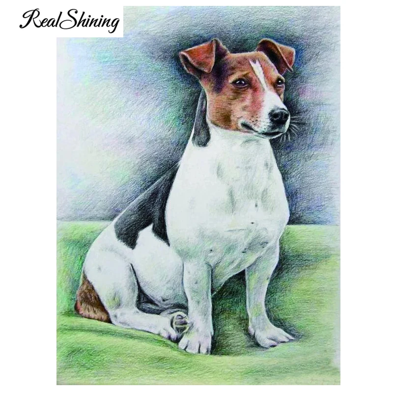 Алмазная вышивка jack russel картины из кристаллов 5d алмазная живопись diy мозаика