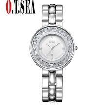 New O T SEA Brand Silver Bracelet font b Watches b font font b Women b