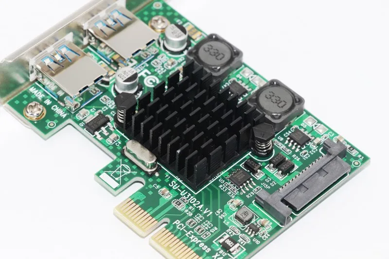 Cartão de expansão usb 3.1, adaptador de