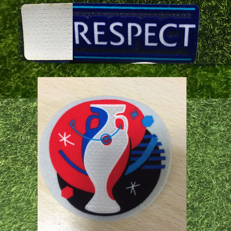 

2016 EURO Patch And Respect Patch Heat Transfer Soccer Patch Badge