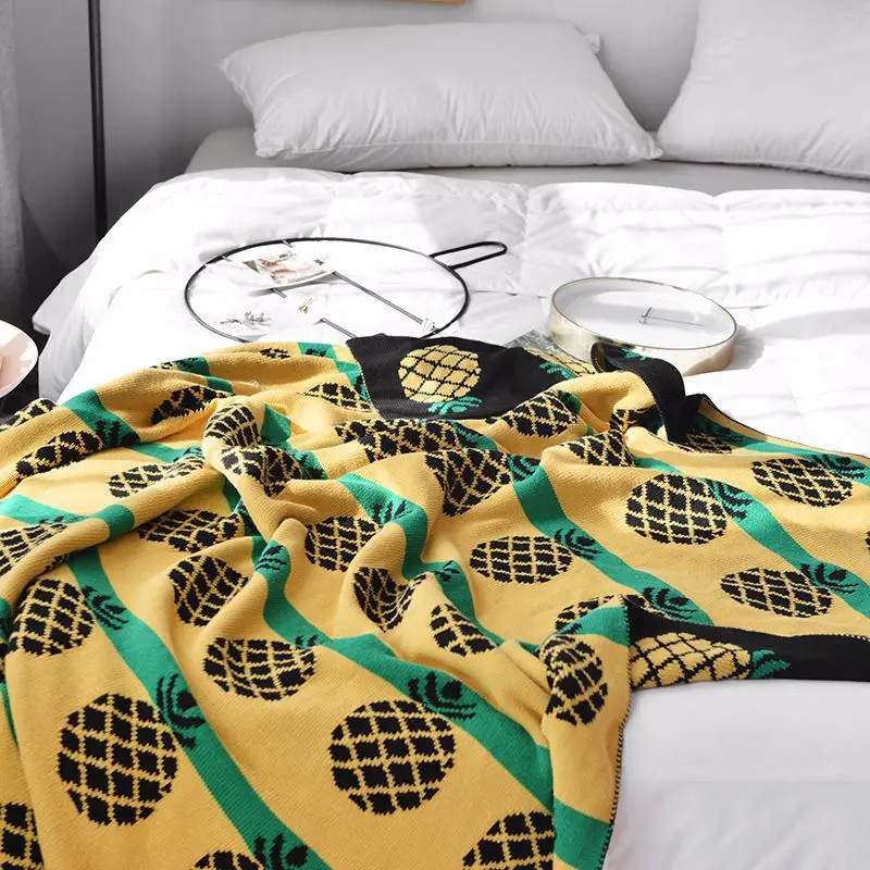 

Baby Cotton Knitted Wool Blanket Pineapple Type Baby And Mother Articles Blanket Embracing Blanket