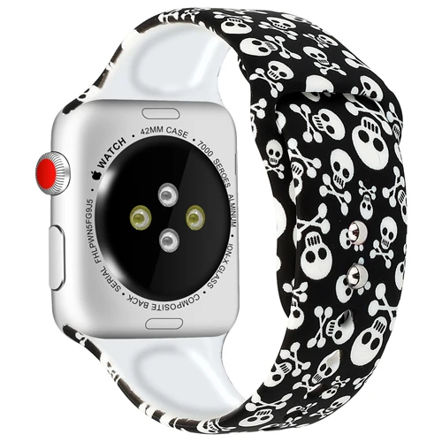 Ремешок для apple watch 5, 4, ремешок для apple watch 44 мм, 40 мм, iwatch 3, ремешок 42 мм, 38 м, браслет pulseira, популярные аксессуары для часов с принтом - Цвет ремешка: 6