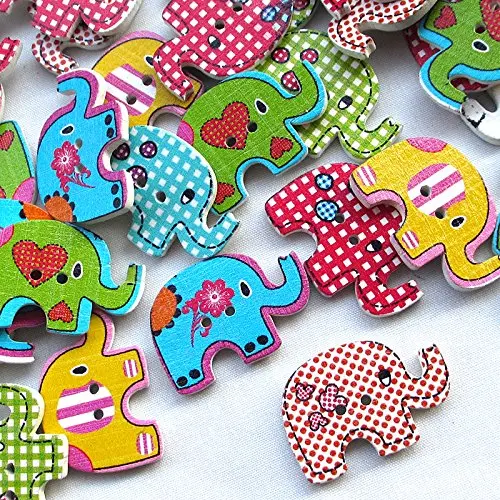 Mix Color Baby Elephant Carton Baby Sewing Button Scrapbooking 20pcs|buttons scrapbooking|sewing buttonsbuttons buttons - AliExpress