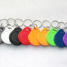 1000 шт./лот rfid-тегов 13.56 мГц ISO14443A RFID 1 К брелки брелок DHL/FedEx Красочные