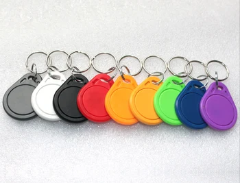 

1000pcs/lot rfid Tag 13.56MHZ ISO14443A RFID 1k Keyfobs Key tag DHL/Fedex free shipping colorful