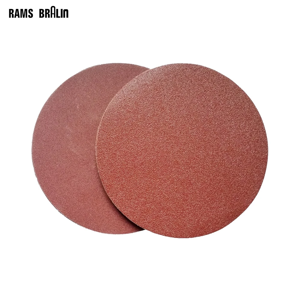5" Inch Sandpaper Disks P120 Grit Peel and Stick Adhesive Abrasive Sand Paper 