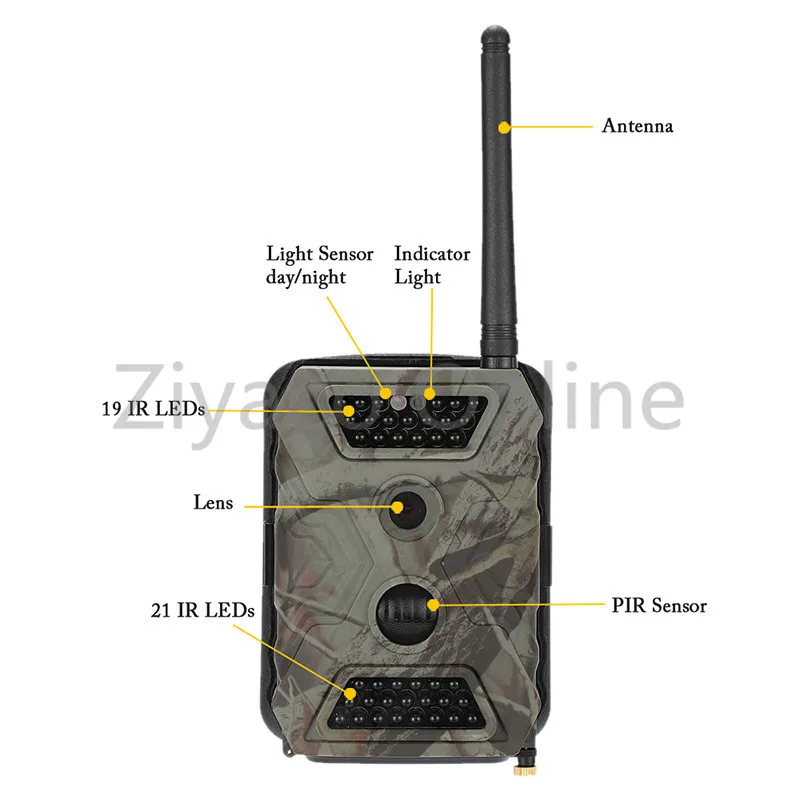 Skatolly 940NM Охота Камера S680M 12MP HD1080P 2," ЖК-дисплей Trail Камера с MMS GPRS SMTP FTP GSM Trail Охота записывающее устройство для игр XNC