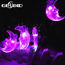 Светодиодный солнечный лунный новогодние гирлянды с датчиком