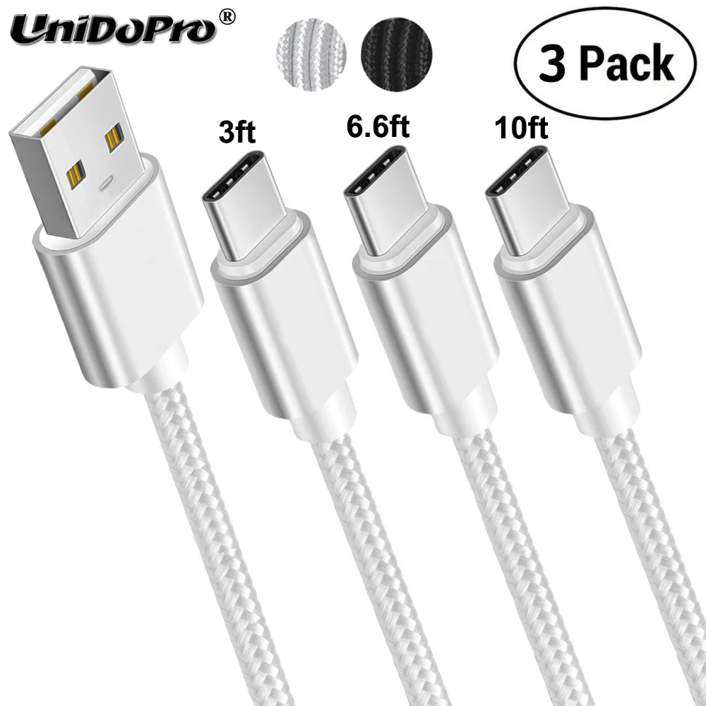 

3Packs 3FT 6FT 10FT Type C Cable , USB-C Data Sync & Fast Charger Cord for Sony Xperia 1 XZ3 XZ2 XZ1 XZS XZ Premium XA1 XA2 XA3
