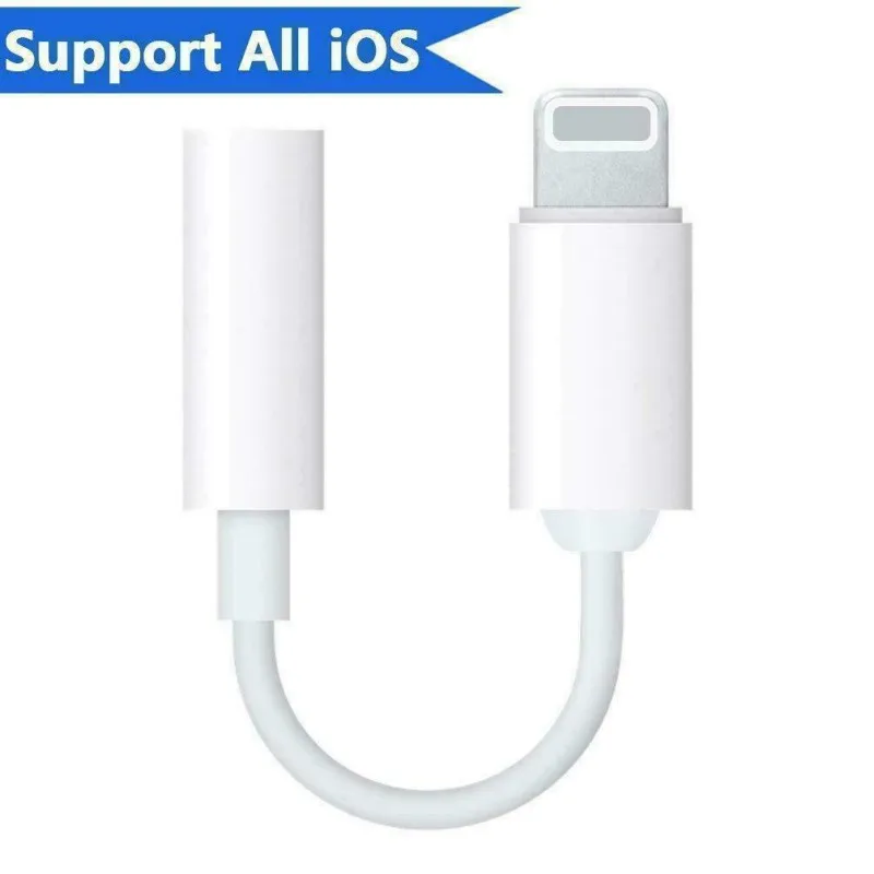 

For Lightning To 3.5mm Headphone Audio Jack Auxiliary Adapter Supports 10.3 Or Higher System Lightning To 3.5mm Headphone