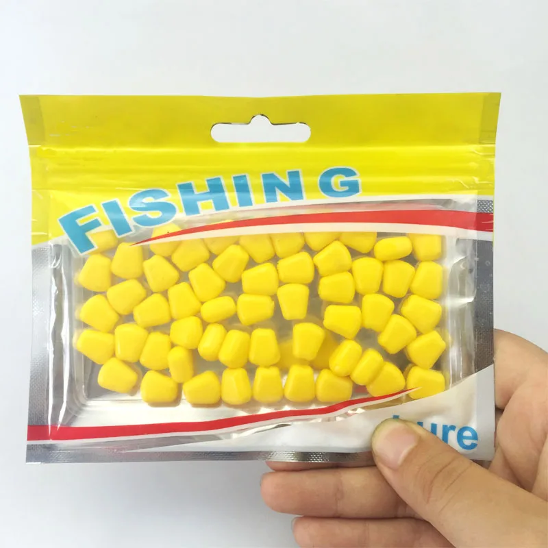 Hot selling 50Pcs Lot 44grams Soft Baits corn carp font b Fishing b font Lures font