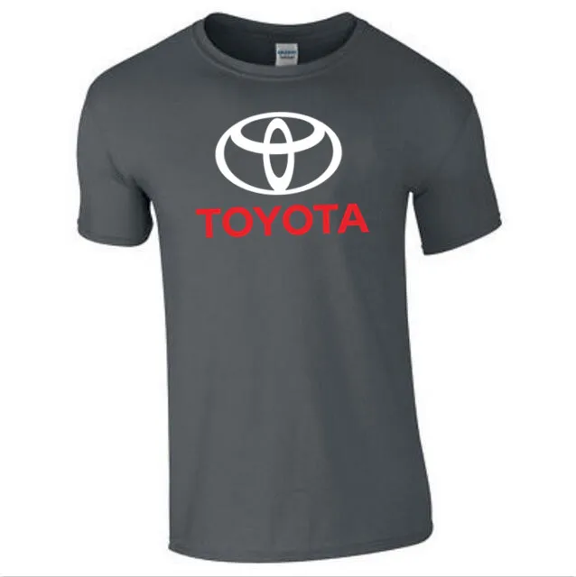 

All kinds of cars signs short-sleeved Toyota T-shirt men clothes T shirt