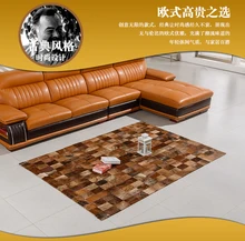 free Beauty 100% natural genuine cow leather customized tapis
