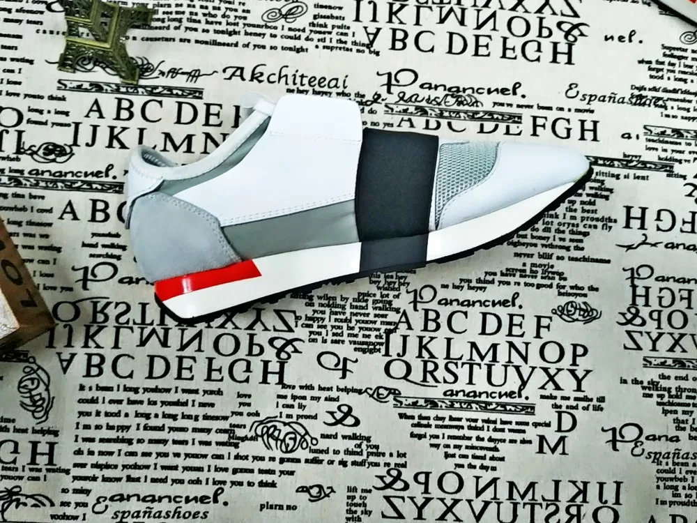 

2018 New Arrival Man Women Casual Shoes Fashion Mixed Colors Mesh Lace Up Comfortable Male Trainer Walking Fashion Couple Shoes