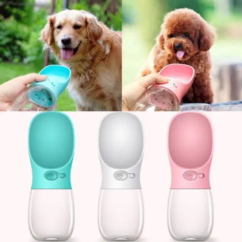 

Cup Puppy Dog Cat Pet Water Bottle Drinking Travel Outdoor Portable Feeder 350ML