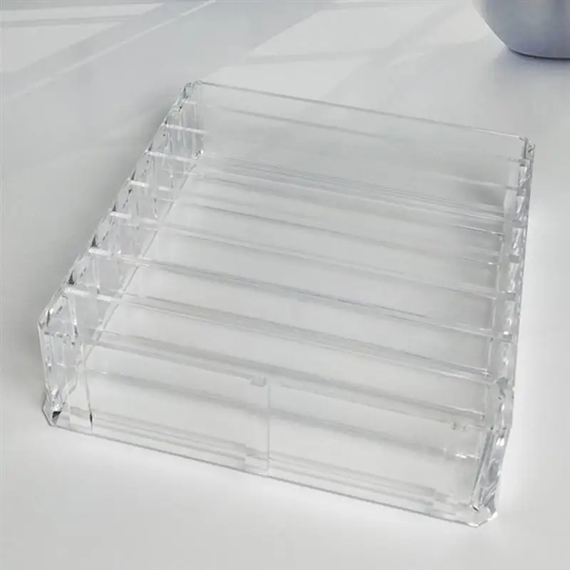 

1pc Storage Box Durable Transparent Acrylic Lightweight Holder Display Stand Organizer for Mascara Cream Eye Shadow Lipsticks